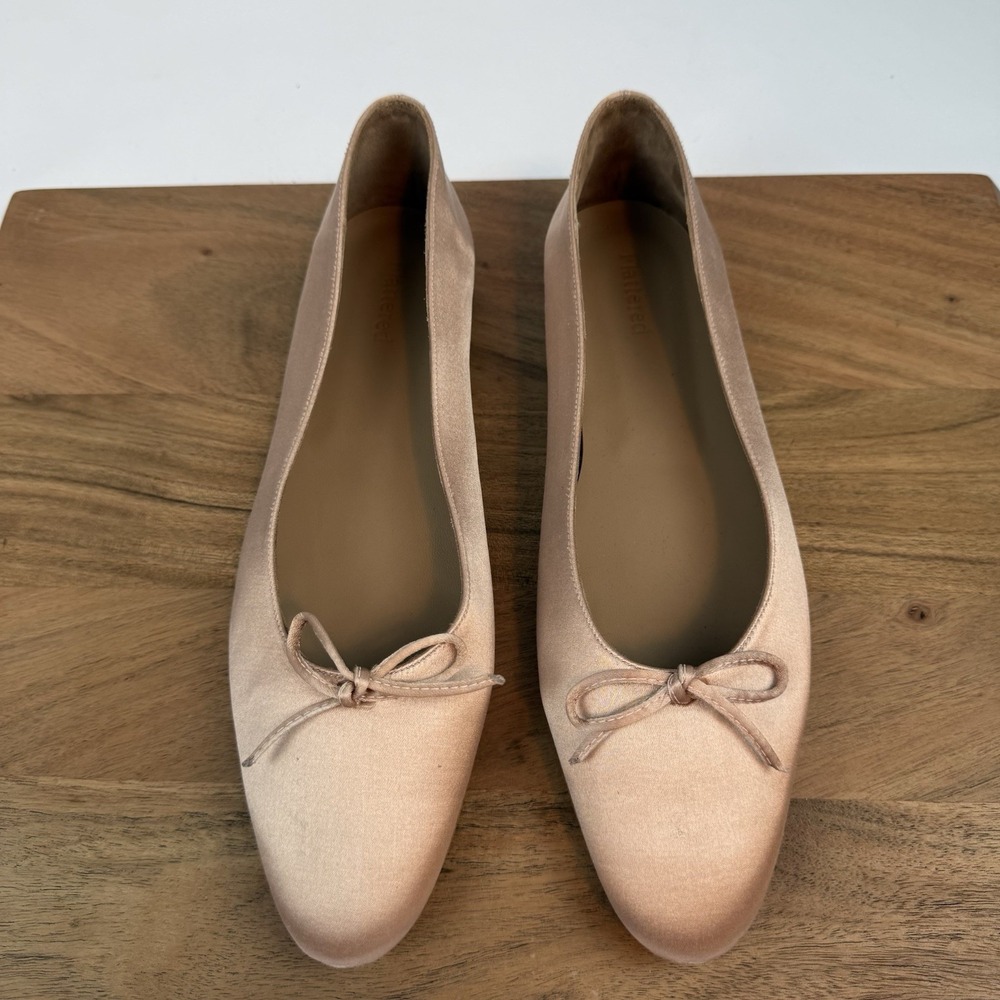 New Women's Flattered Bodil Satin Ballet Flat Rose‎ Pink Shoes Size 41 US 11 M